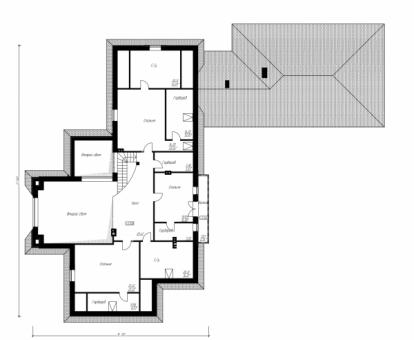 Проект одноэтажного дома с мансардой